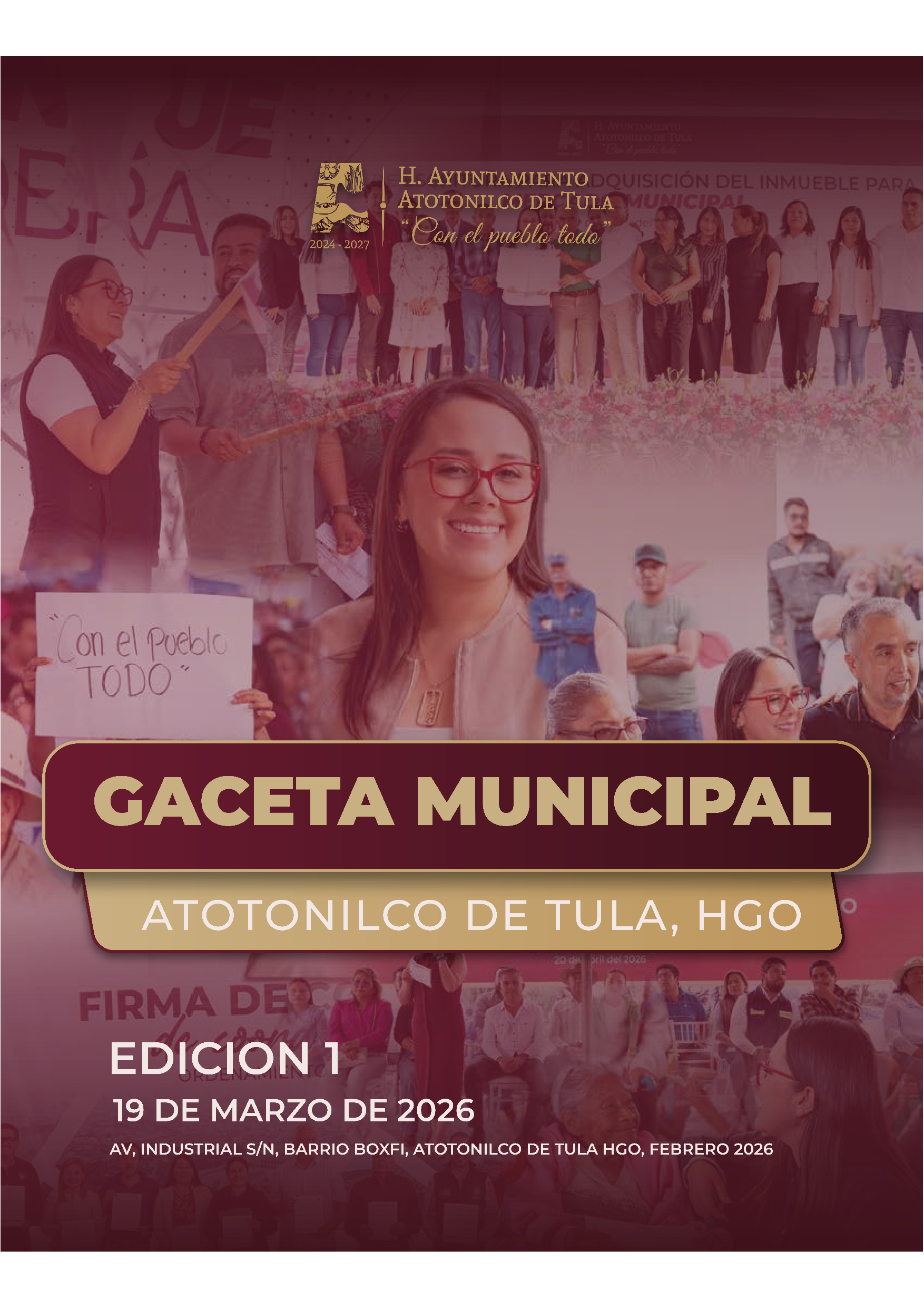 Portada Gaceta Municipal 01 EDICIÓN